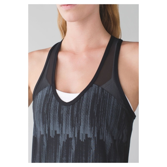 Lululemon Ace Tank - Black / Scratch Match Black Multi - Picture 5 of 9